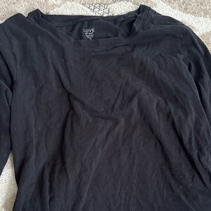 Love Classic Black Long Sleeve Tee